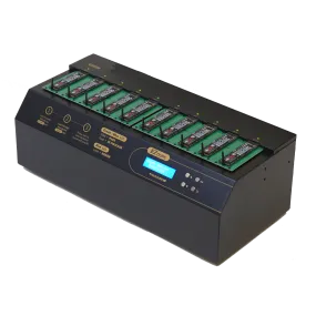 1 to 9 NVMe Cyclone 300 - M.2 PCIe NVMe / M2 SATA Internal SSD Duplicator & Sanitizer 18GB/Min (DM-HE3-5M09PC)