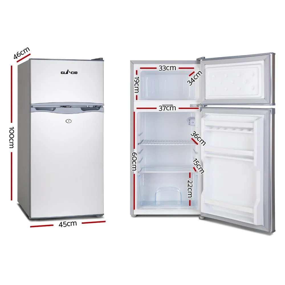 100L Portable Fridge Freezer, Lock, DC/AC, Caravan - Glacio