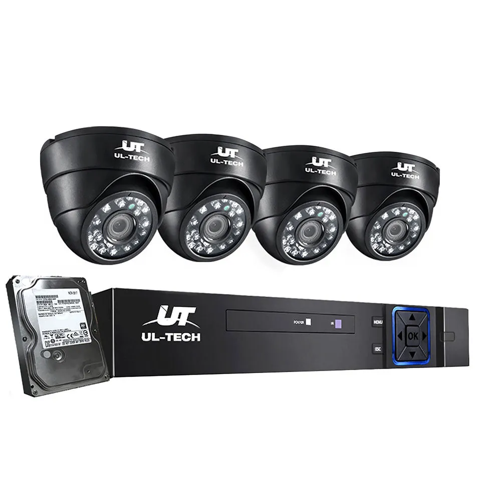 1080P HD Security System 8CH DVR 4 Cameras 1TB - UL-Tech