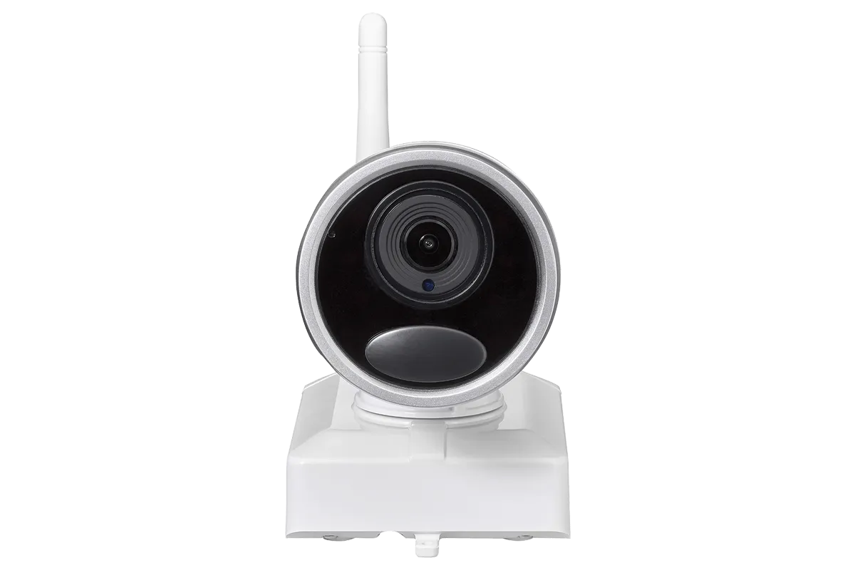 1080p Wire Free Camera System with Four Battery-Powered Cameras, 65ft Night Vision, Two-Way Audio, and a 1TB Hard Drive