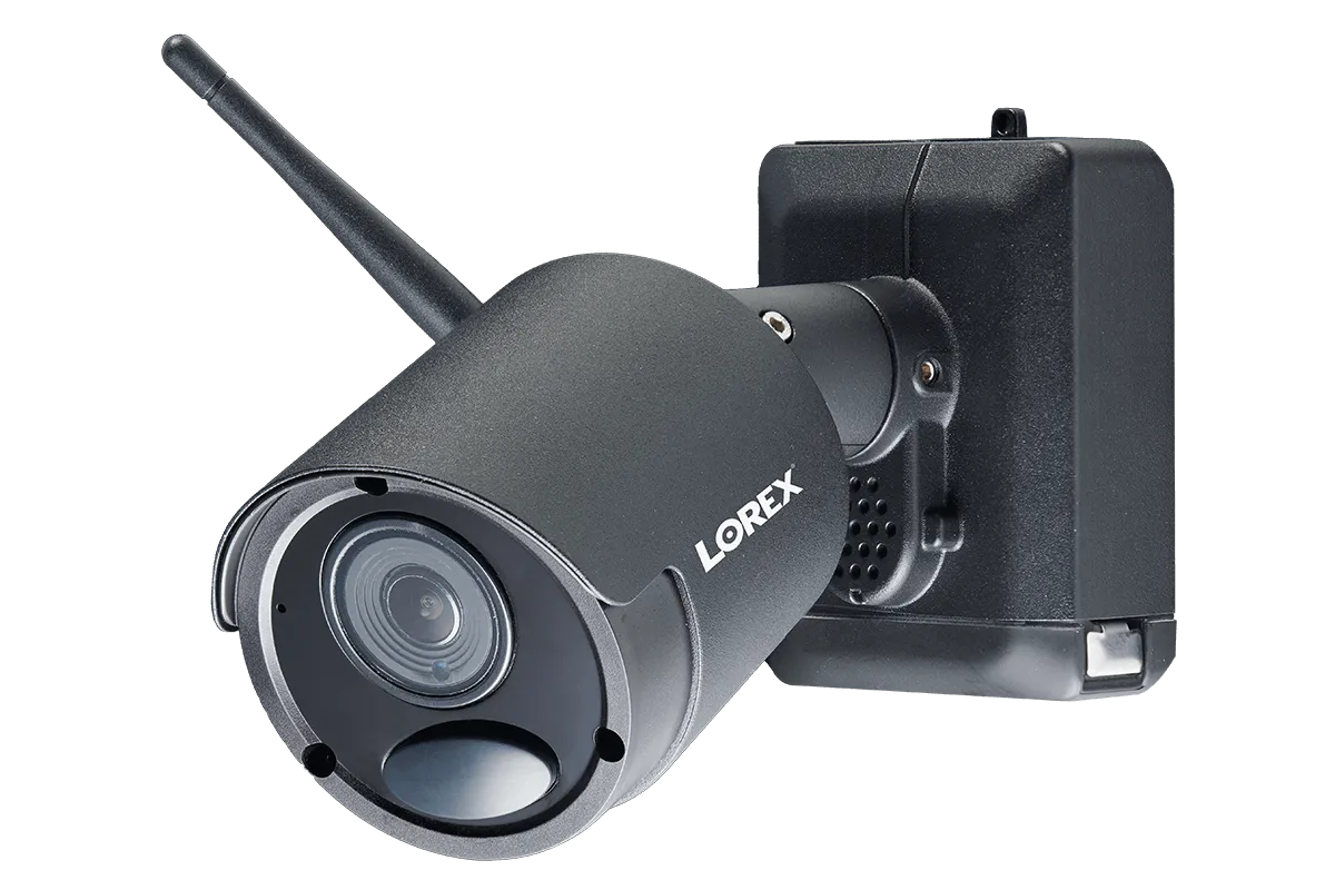 1080p Wire Free Camera System with Four Battery Powered Metal Cameras, 65ft Night Vision, Two-Way Audio, and a 1TB Hard Drive