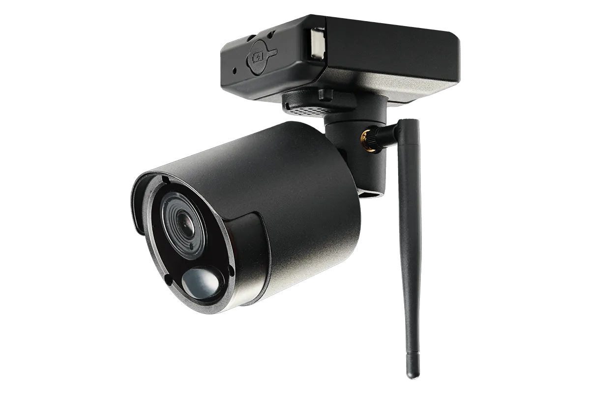 1080p Wire Free Camera System with Three Battery Powered Metal Cameras, 65ft Night Vision, Two-Way Audio, and a 1TB Hard Drive