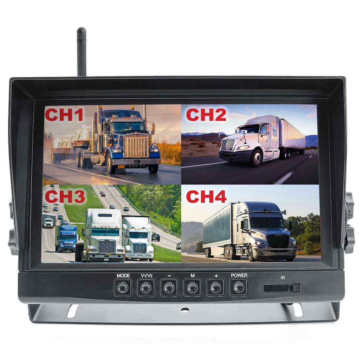 2nd Gen Digital Wireless 4 Channel DVR Multi-Cam System, 2-4 Wireless Cams, Heavy Duty, 200 Feet Wireless Range