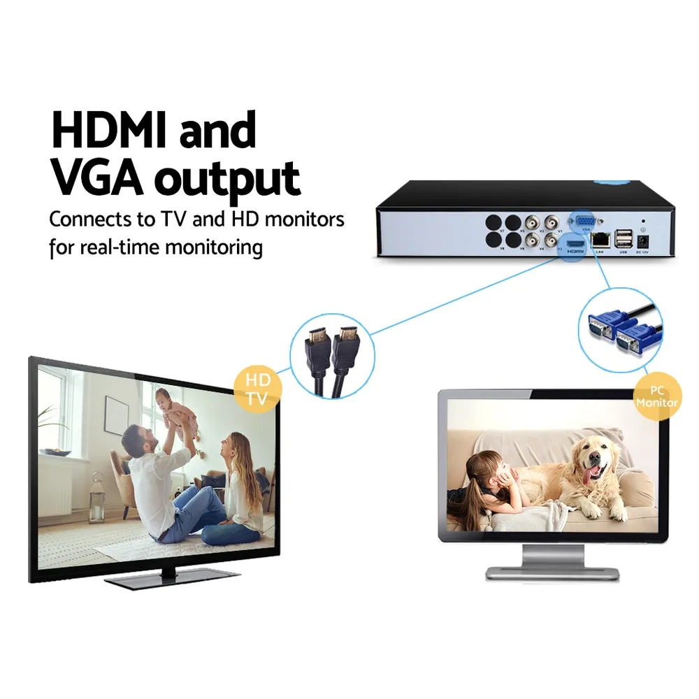 4CH 5in1 DVR 1080P, Motion Detection, 4TB - UL-Tech