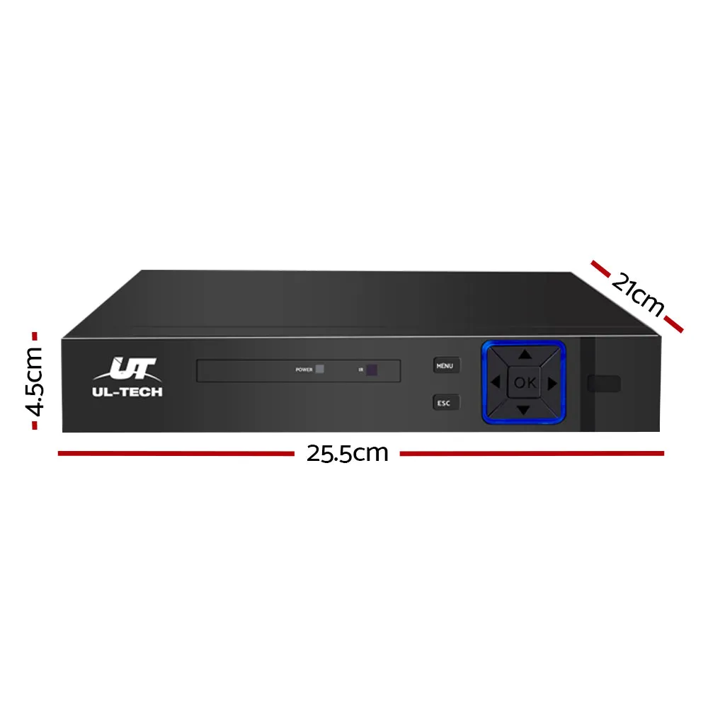 4CH 5in1 DVR 1080P, Motion Detection, 4TB - UL-Tech