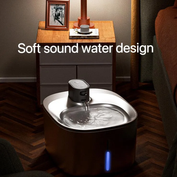 4L Large Capacity Wireless Stainless Steel Water Fountain