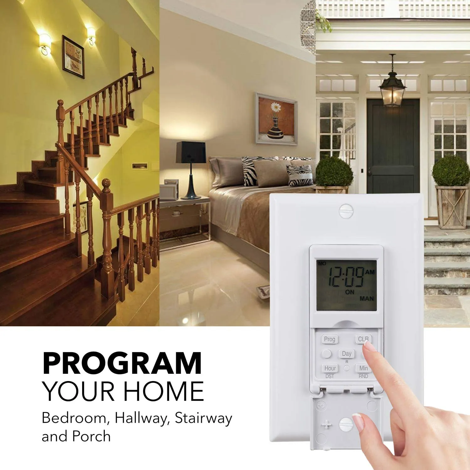 7 Day Programmable In-Wall Timer Switch BN-LINK