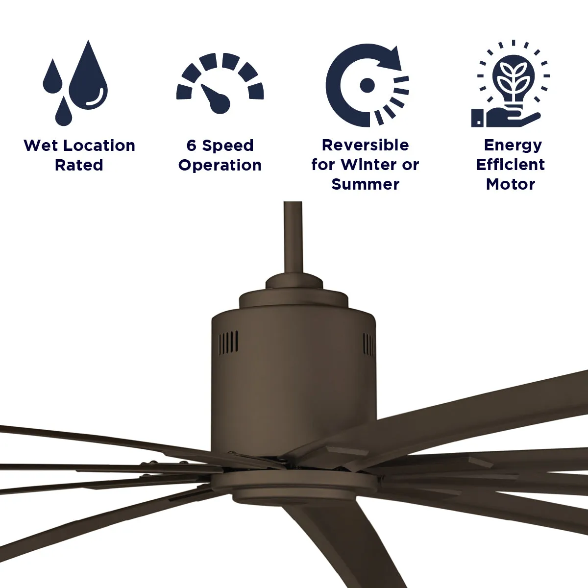 96 In. Indoor/Outdoor 6-Speed Ceiling Fan