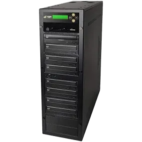 Acumen Disc 1 to 7 DVD Multimedia Backup Duplicator - Flash Media (CF / SD / USB / MMS) to Multiple Discs (DVD/CD) Copier Tower System (AD07-MM)