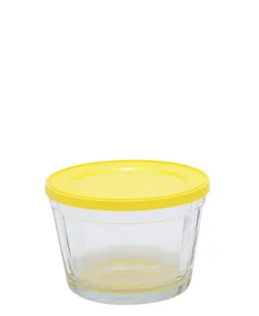 American 600ml Cup Bowl with Plastic Lid - Yellow