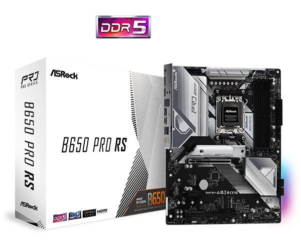 ASRock B650 Pro RS DDR5,Socket AM5 ATX Motherboard