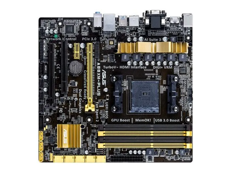 ASUS A88XM-PLUS AMD motherboard A88X Socket FM2  micro ATX hdmi dvi usb3.0