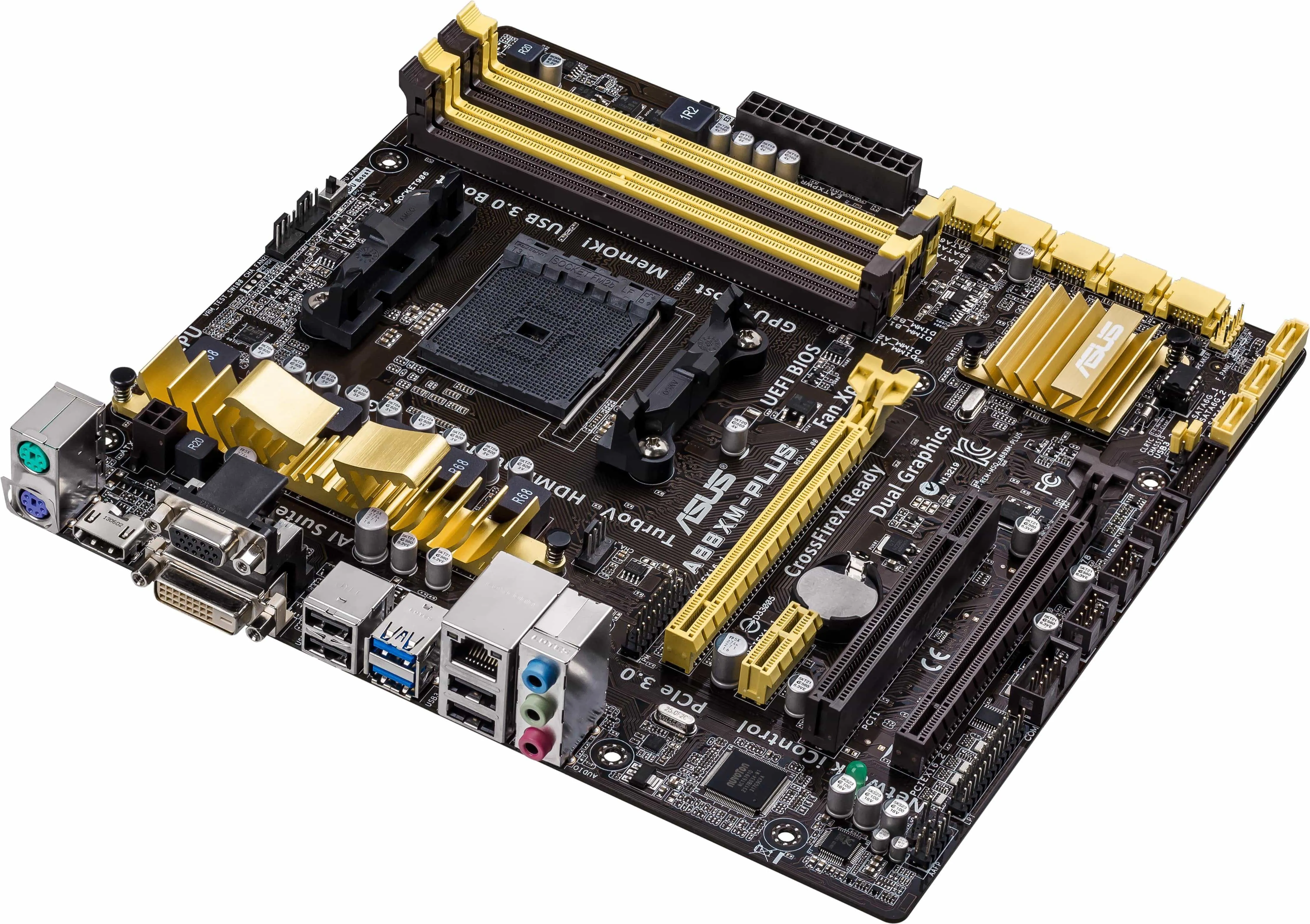 ASUS A88XM-PLUS AMD motherboard A88X Socket FM2  micro ATX hdmi dvi usb3.0