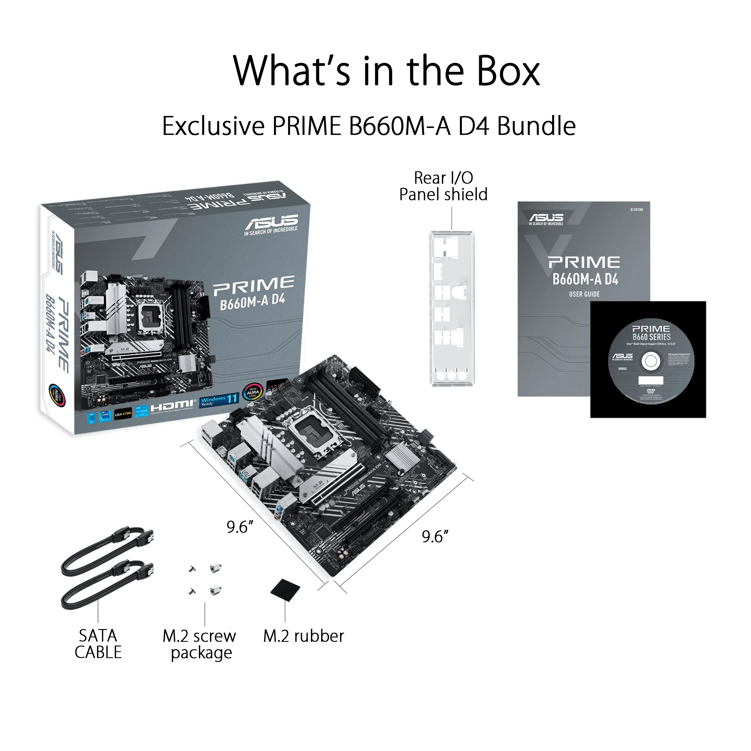 ASUS PRIME B660M-A DDR4 INTEL LGA1700 MOTHERBOARD