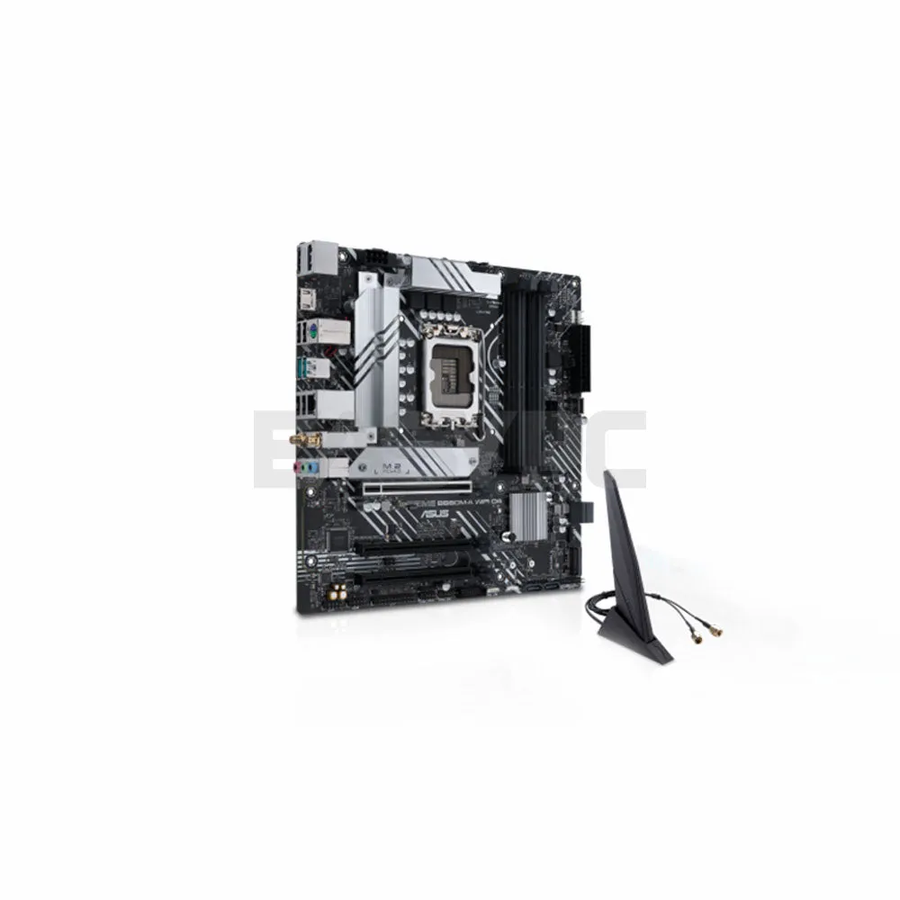 Asus Prime B660M-A WIFI D4 VRM heatsink, M.2 heatsink, Socket LGA 1700 Ddr4 Gaming Motherboard