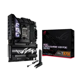 Asus Rog CrossHair X870E Hero AMD Ryzen Wi-Fi7 DDR5 ATX Gaming Motherboard