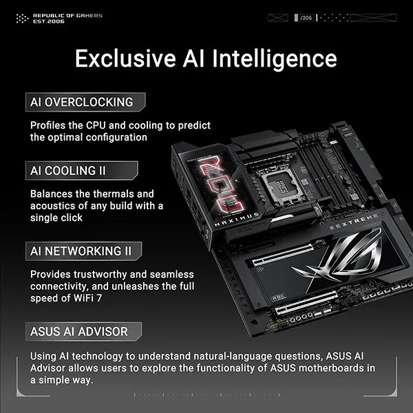 ASUS ROG MAXIMUS Z890 EXTREME DDR5,LGA 1851 EATX Motherboard (送 SAMSUNG 990 PRO 2TB PCIe Gen4 x4 SSD)