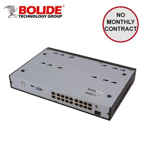 Bolide / Network Video Recorder / 16 Channel / 5MP / 16ch PoE / 2 HDD / BTG-NVR-16NX