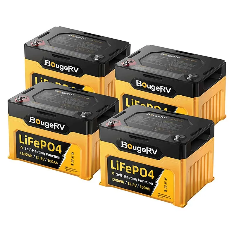 BougeRV 12V 1,280Wh/100Ah Self-Heating LiFePO4 Battery | ISE144