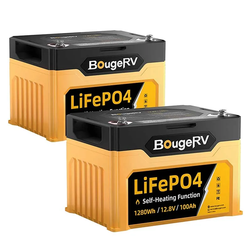 BougeRV 12V 1,280Wh/100Ah Self-Heating LiFePO4 Battery | ISE144