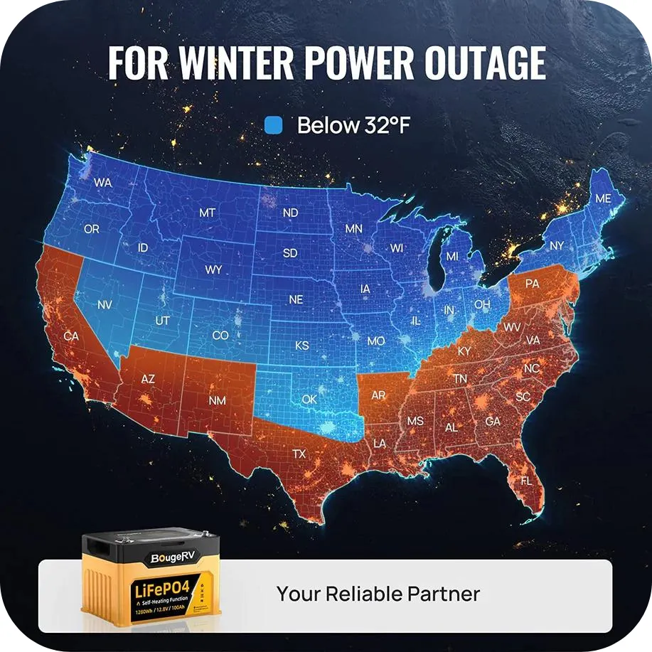 BougeRV 12V 1,280Wh/100Ah Self-Heating LiFePO4 Battery | ISE144