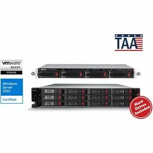 BUFFALO TeraStation 51220 12-Bay 64TB (4x16TB) Business Rackmount NAS Storage Hard Drives Included