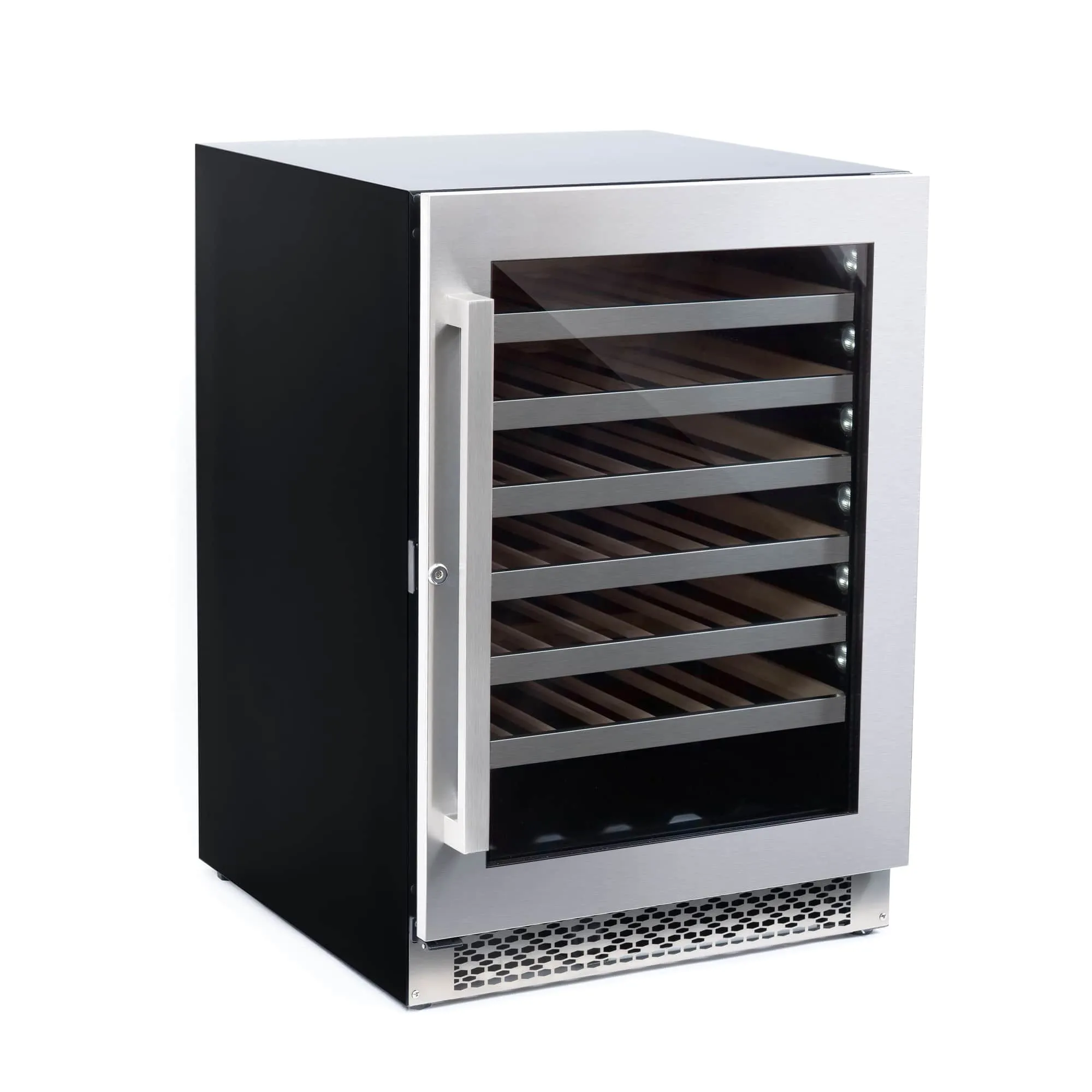 Cosmo 24-Inch 48 Bottles Capacity Wine Cooler in Stainless Steel (COS-24BIWCS)