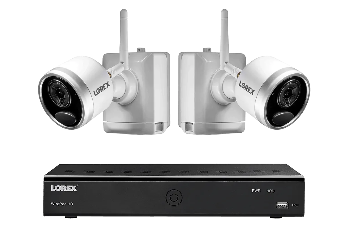 DEAL OF THE DAY! 1080p Wire-Free Camera System with 2 Battery Powered White Cameras