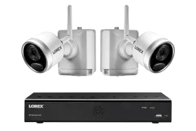 DEAL OF THE DAY! 1080p Wire-Free Camera System with 2 Battery Powered White Cameras