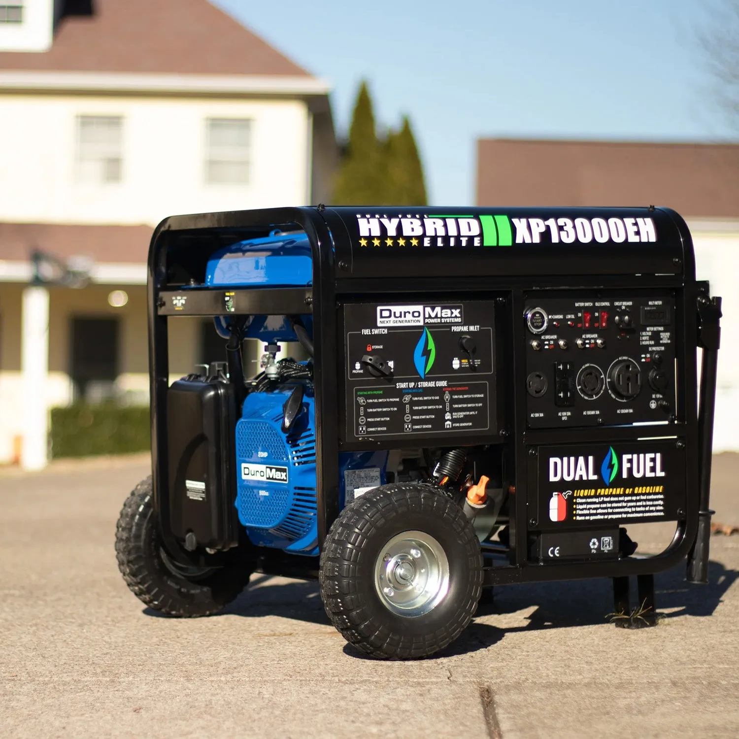 DuroMax XP13000EH Dual Fuel Portable Generator | 13,000 Watts