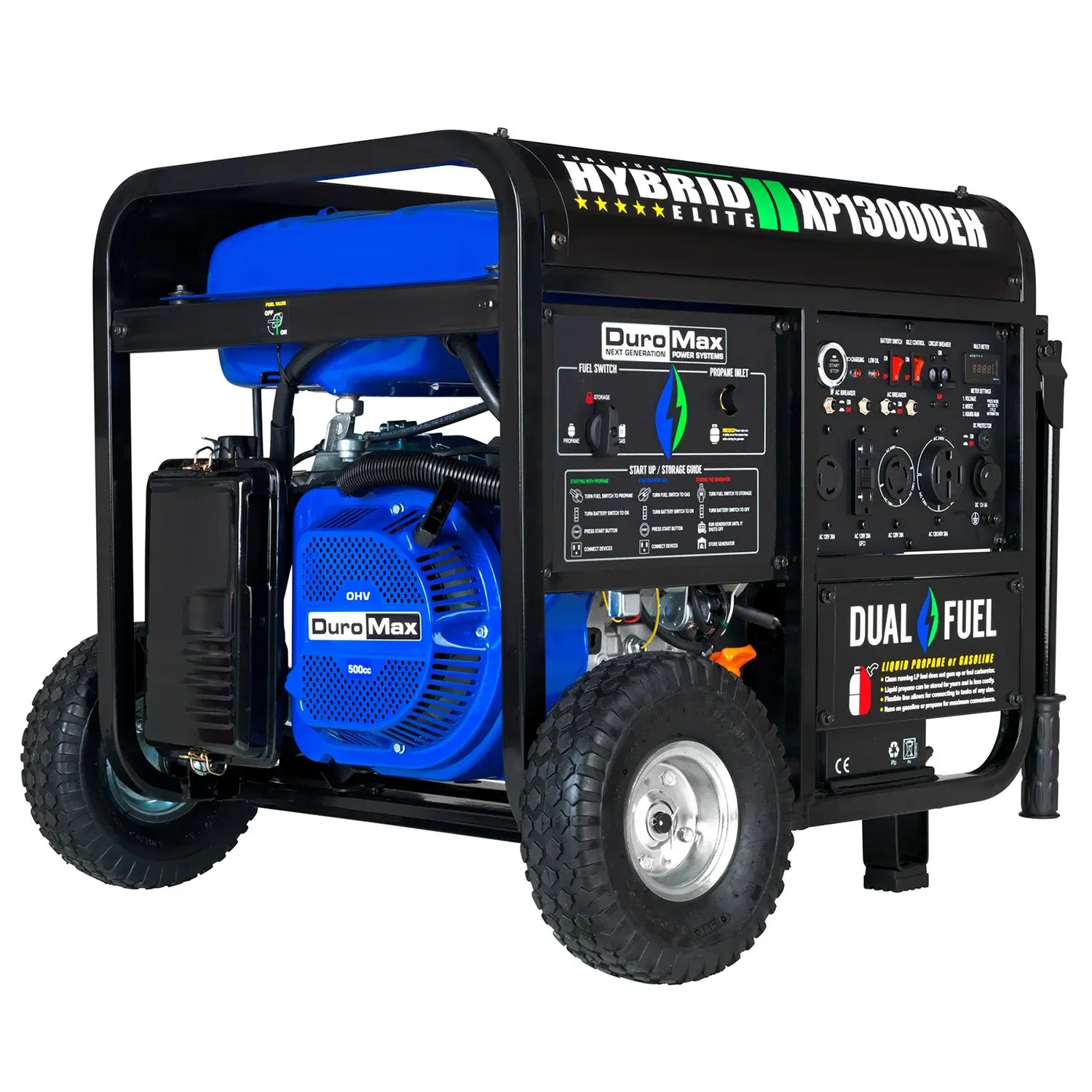 DuroMax XP13000EH Dual Fuel Portable Generator | 13,000 Watts