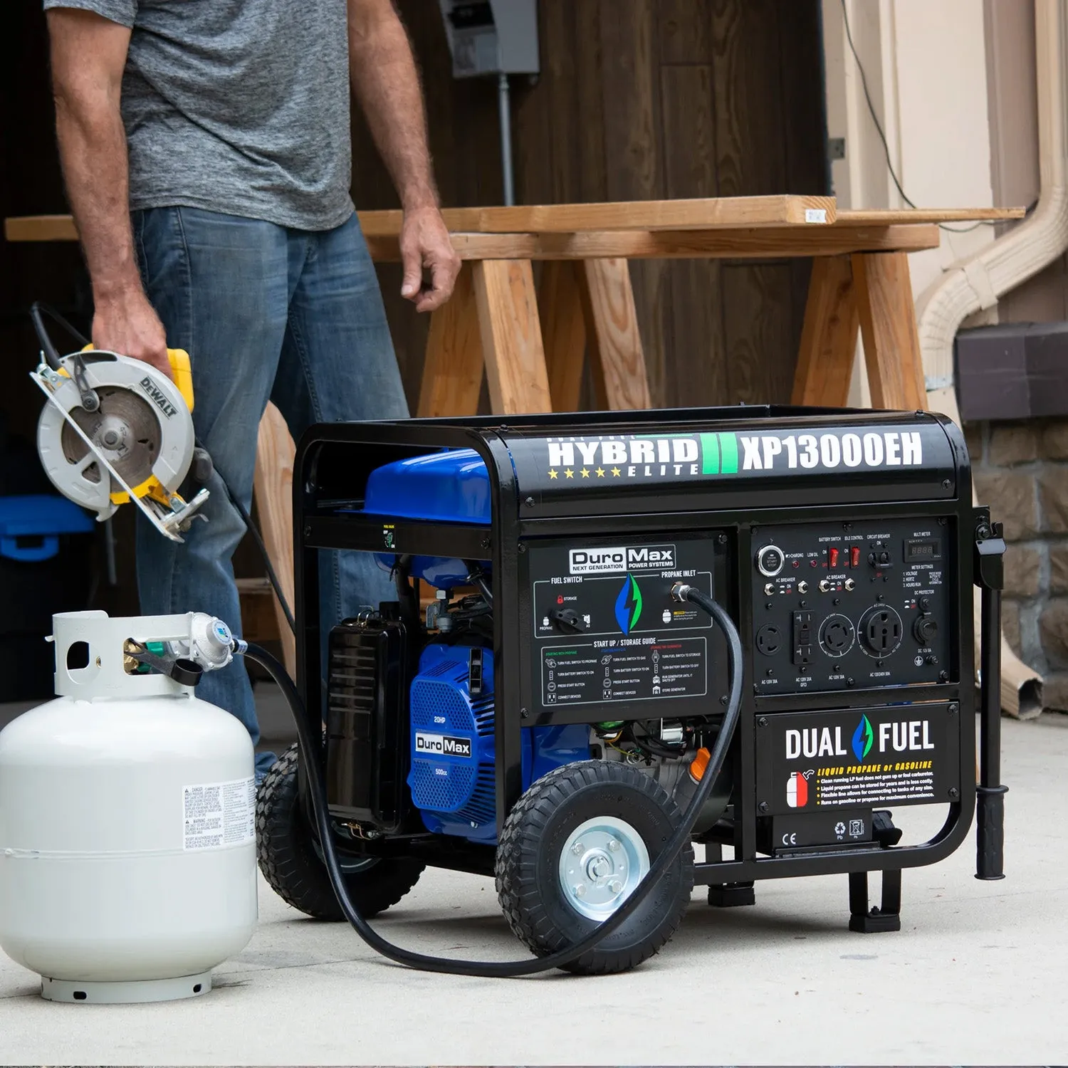 DuroMax XP13000EH Dual Fuel Portable Generator | 13,000 Watts