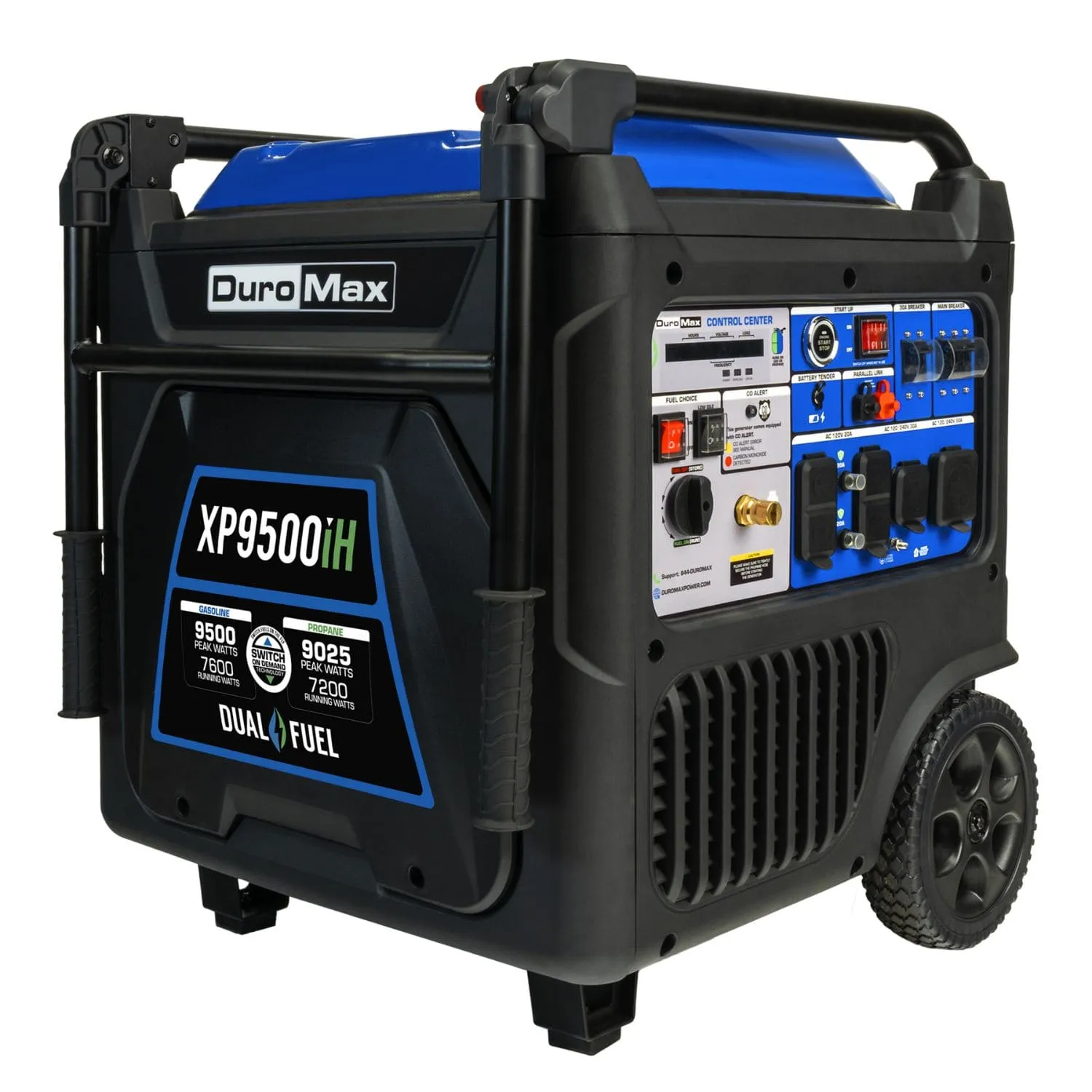 DuroMax XP9500iH Portable Dual Fuel Inverter Generator w/ CO Alert | 9500 Watts