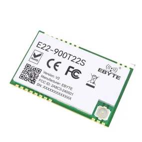 Ebyte E22-900T22S-V2 UART 5Km Range 868Mhz 915Mhz 22dBm SMD CE FCC LoRa Wireless Transmitter RF Module  Semtech SX1262