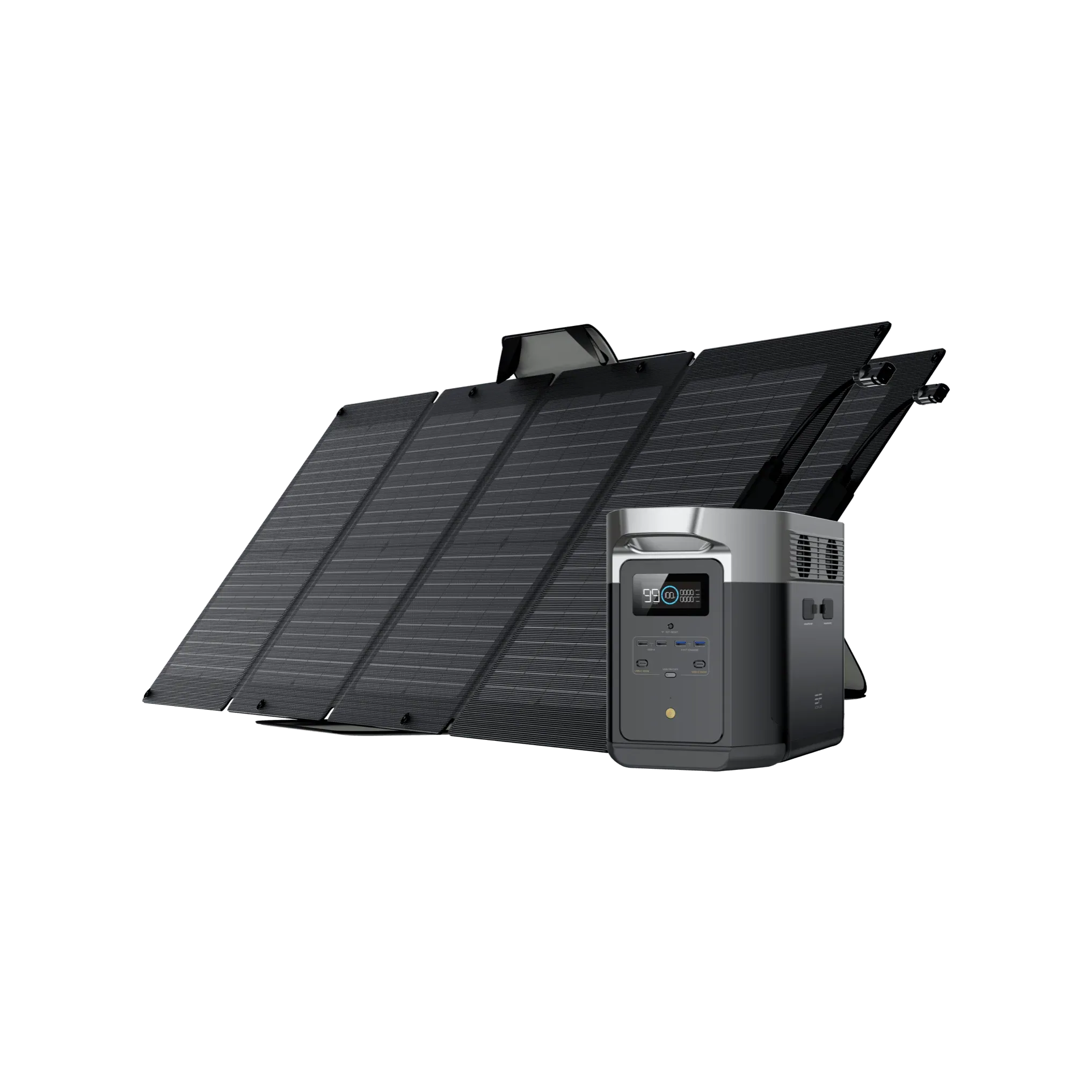 EcoFlow DELTA Max 1600 Solar Generator   2 (Two) 110W Portable Solar Panels