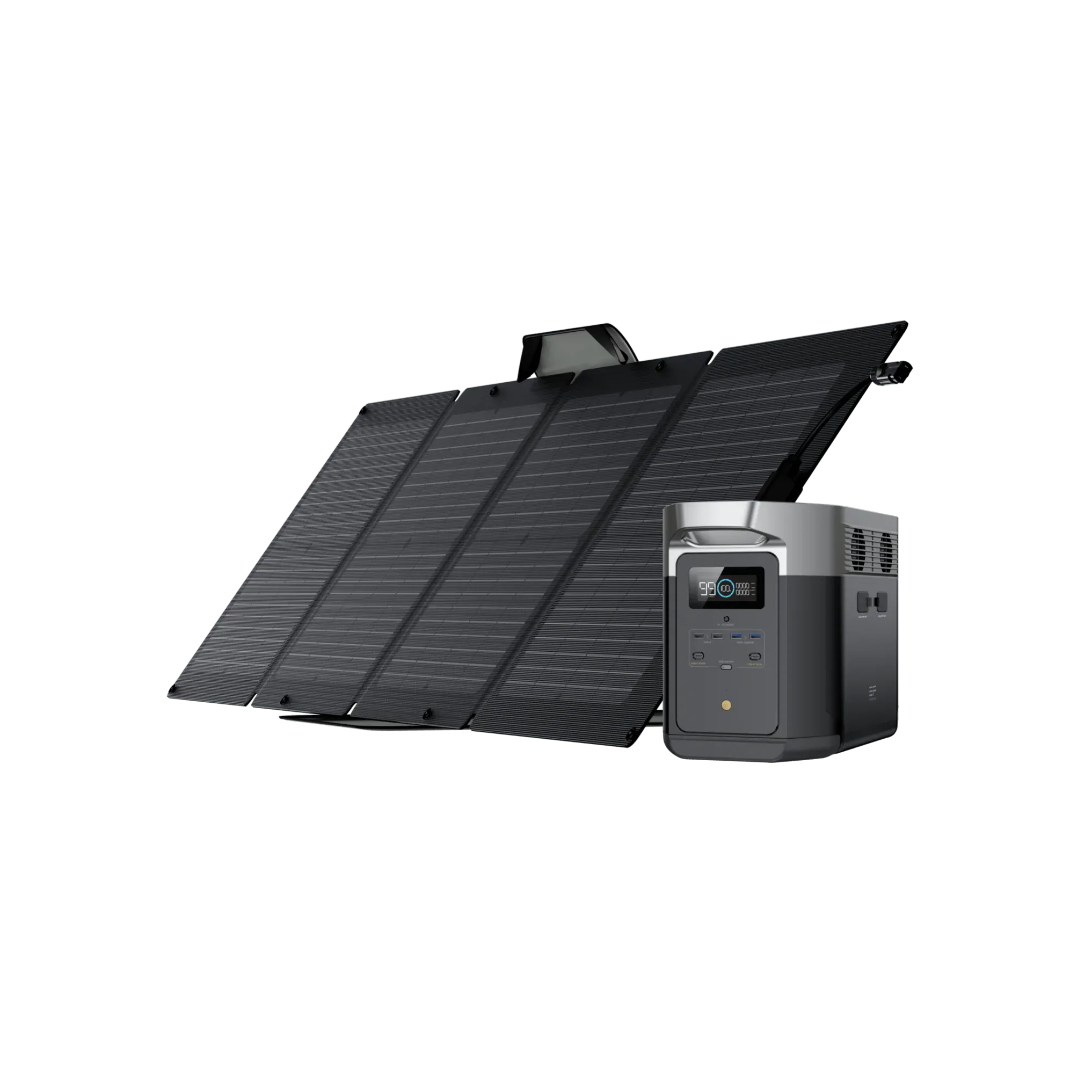 EcoFlow DELTA Max 2000 Solar Generator   1 (One) 110W Portable Solar Panel