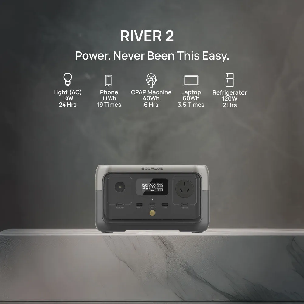 EcoFlow RIVER 2 Portable Solar Generator