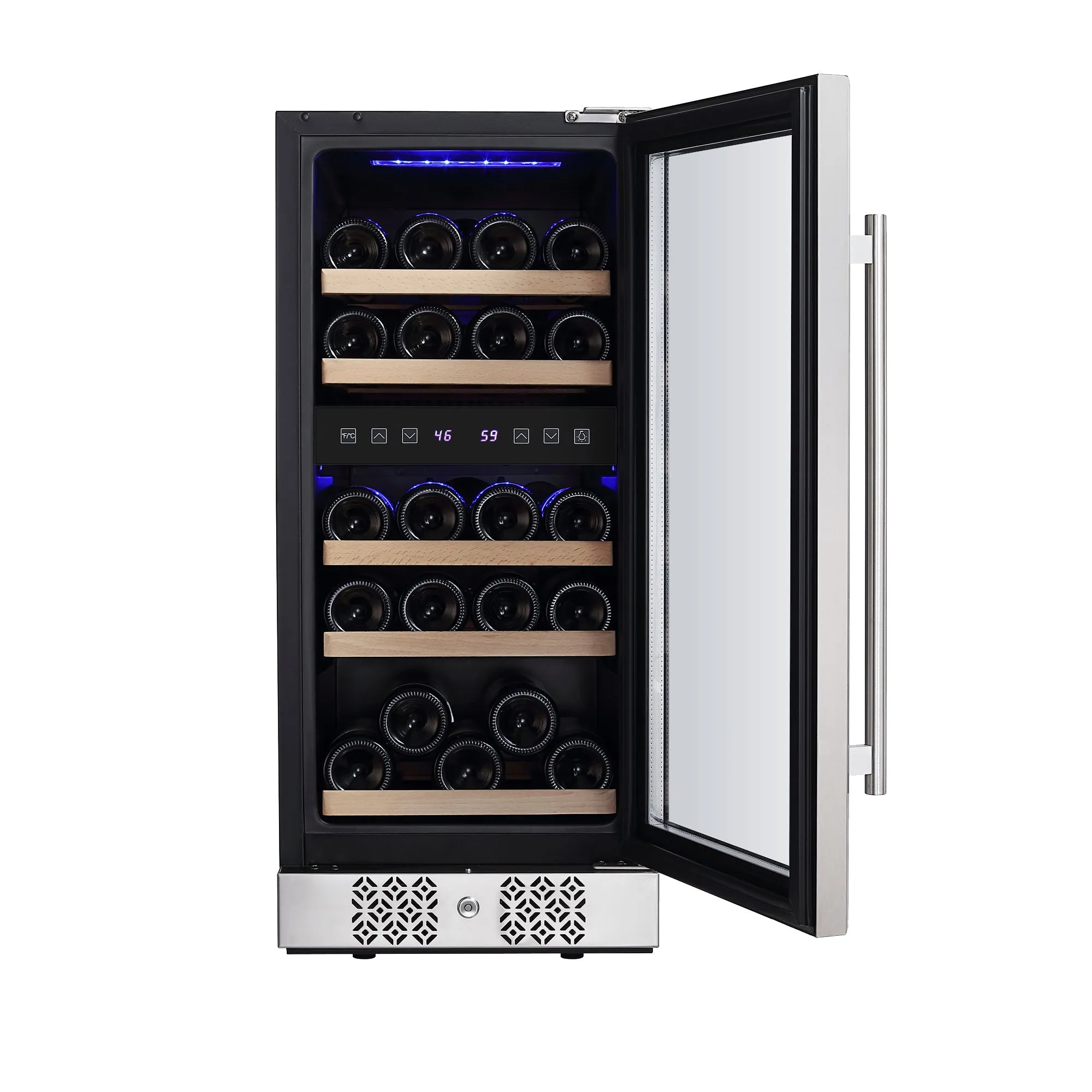 Empava WC02D 15 Inch Dual Zone Small  Wine Fridge