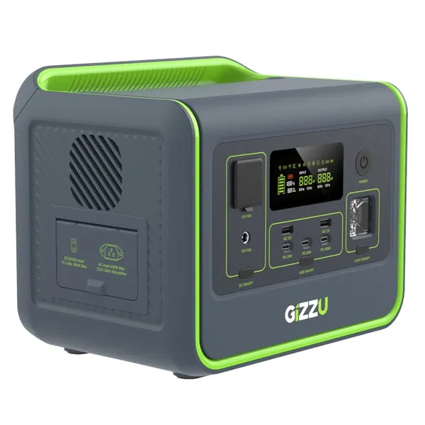 GIZZU Hero Core 512WH/800W UPS Fast Charge LIFEPO4 Portable Power Station