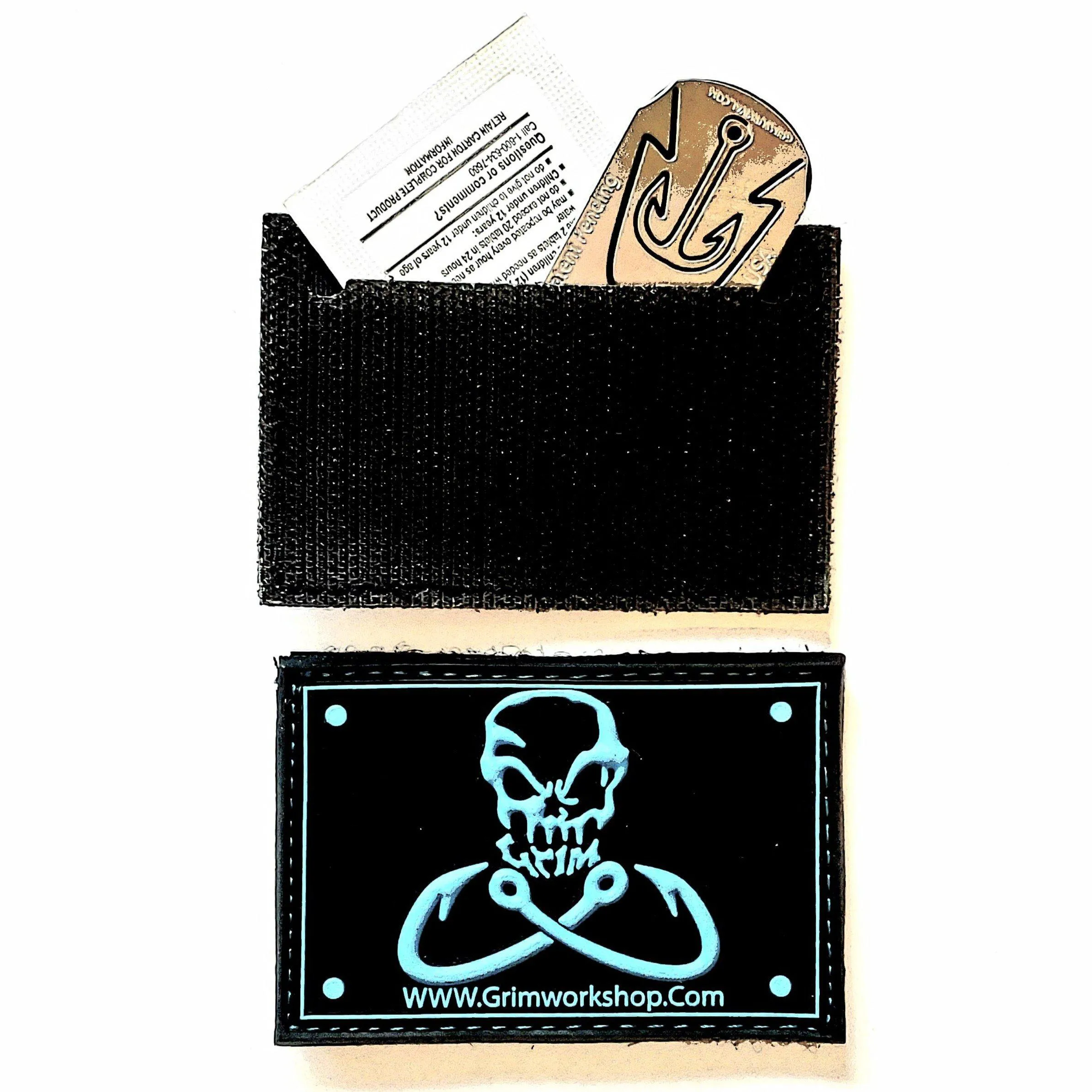 Grim Fishing Morale Patches with Hidden Pocket