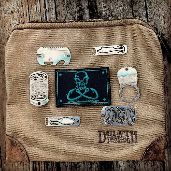 Grim Fishing Morale Patches with Hidden Pocket