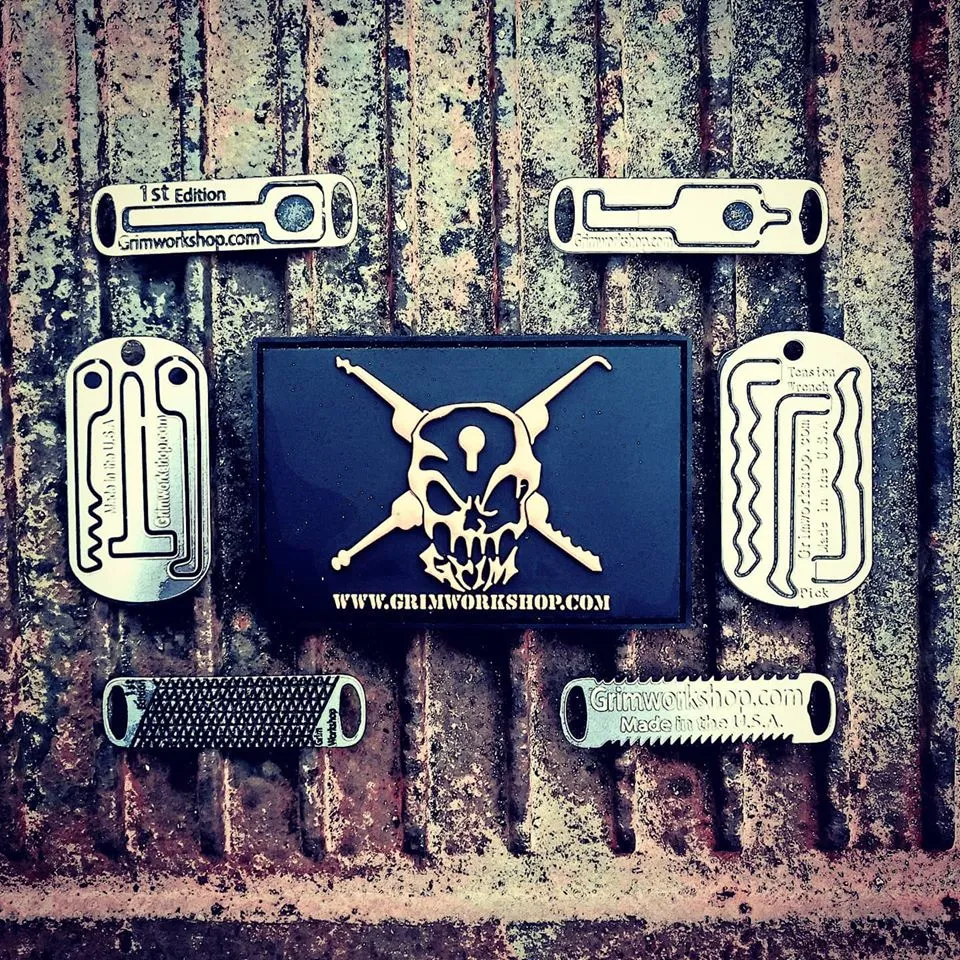 Grim lock Pick Morale Patch with Hidden Pocket