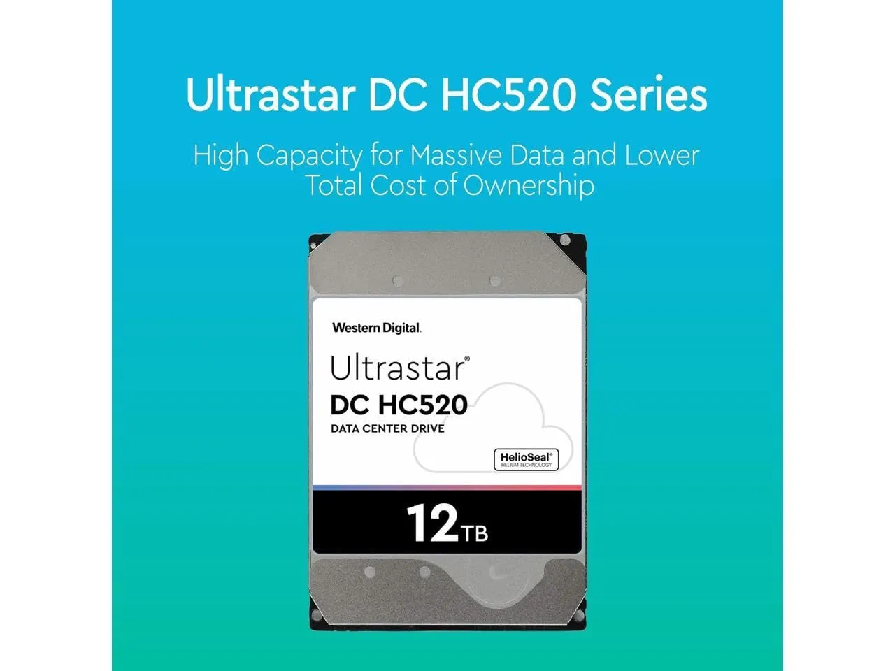 HGST WD Ultrastar DC HC520 HUH721212AL4200 12TB HDD 7200 RPM SAS 12Gb/s Interface 4Kn ISE 3.5-Inch Helium Data Center Enterprise Internal Hard Disk Drive, Model: 0F29560