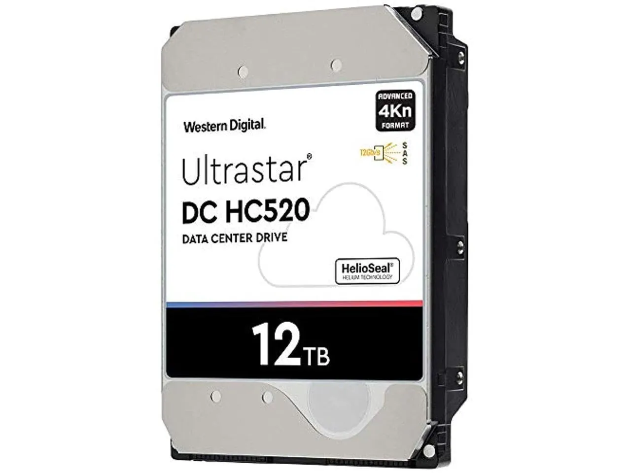 HGST WD Ultrastar DC HC520 HUH721212AL4200 12TB HDD 7200 RPM SAS 12Gb/s Interface 4Kn ISE 3.5-Inch Helium Data Center Enterprise Internal Hard Disk Drive, Model: 0F29560