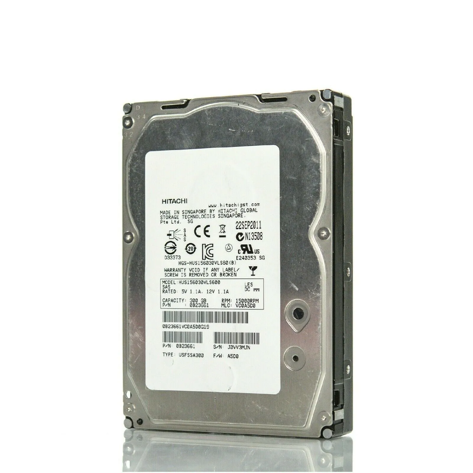 Hitachi (SAS) 15K600 3.5" Server HD 300GB 15k HDD 0B23661 HUS156030VLS600