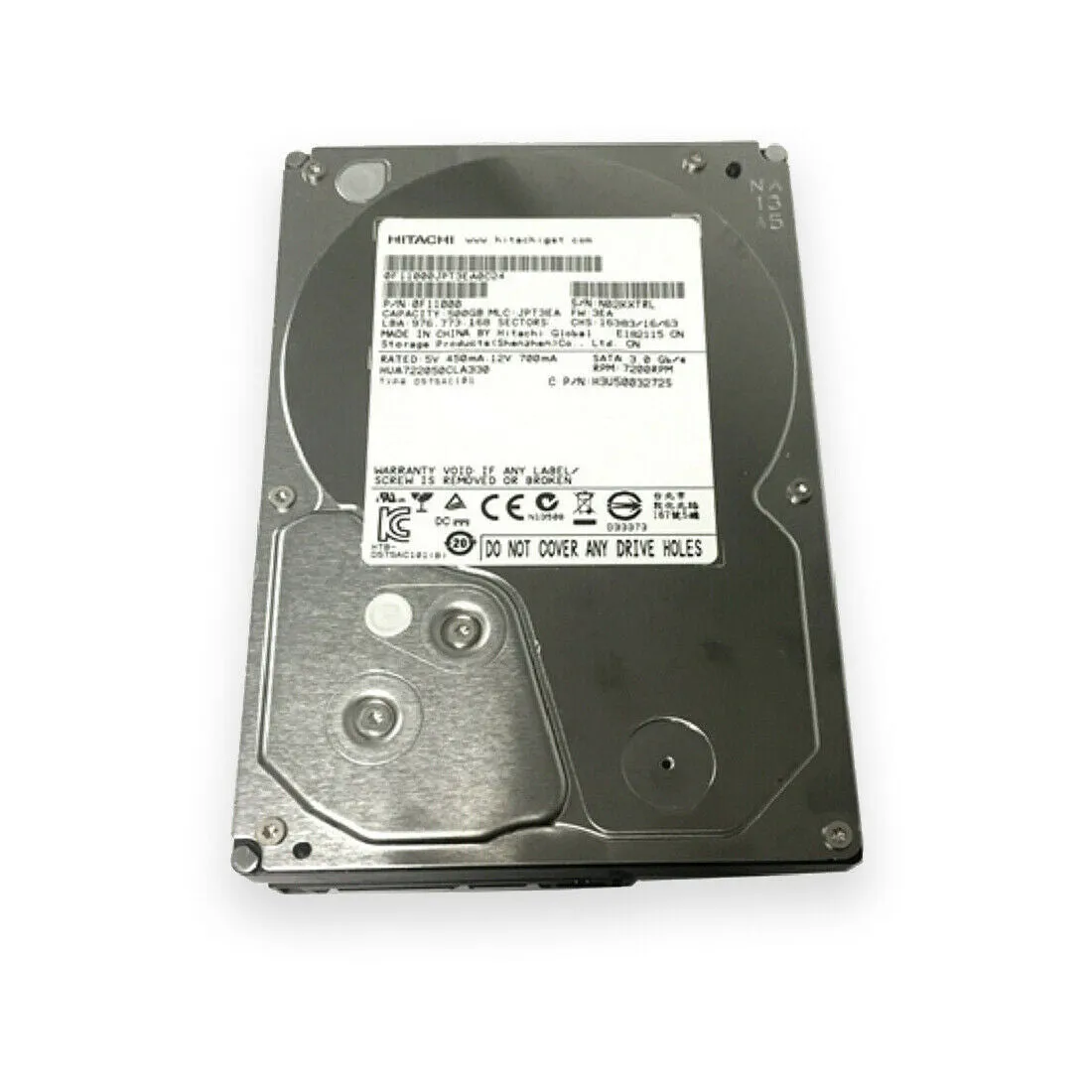 Hitachi (SATA) UltraStar A7K2000 3.5" 500GB 7.2K 0A39289 0F11000 HUA722050CLA330