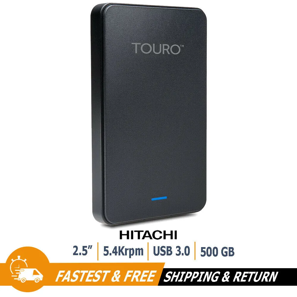 Hitachi Touro Mobile MX3 2.5" 500GB Portable External Hard Drive for PC, 0S03452