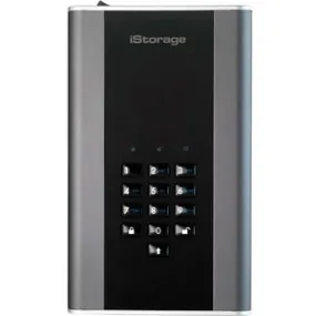 iStorage diskAshur DT2 2 TB Secure Encrypted Desktop Hard Drive | FIPS Level-3 | Password protected | Dust/Water Resistant. IS-DT2-256-2000-C-X