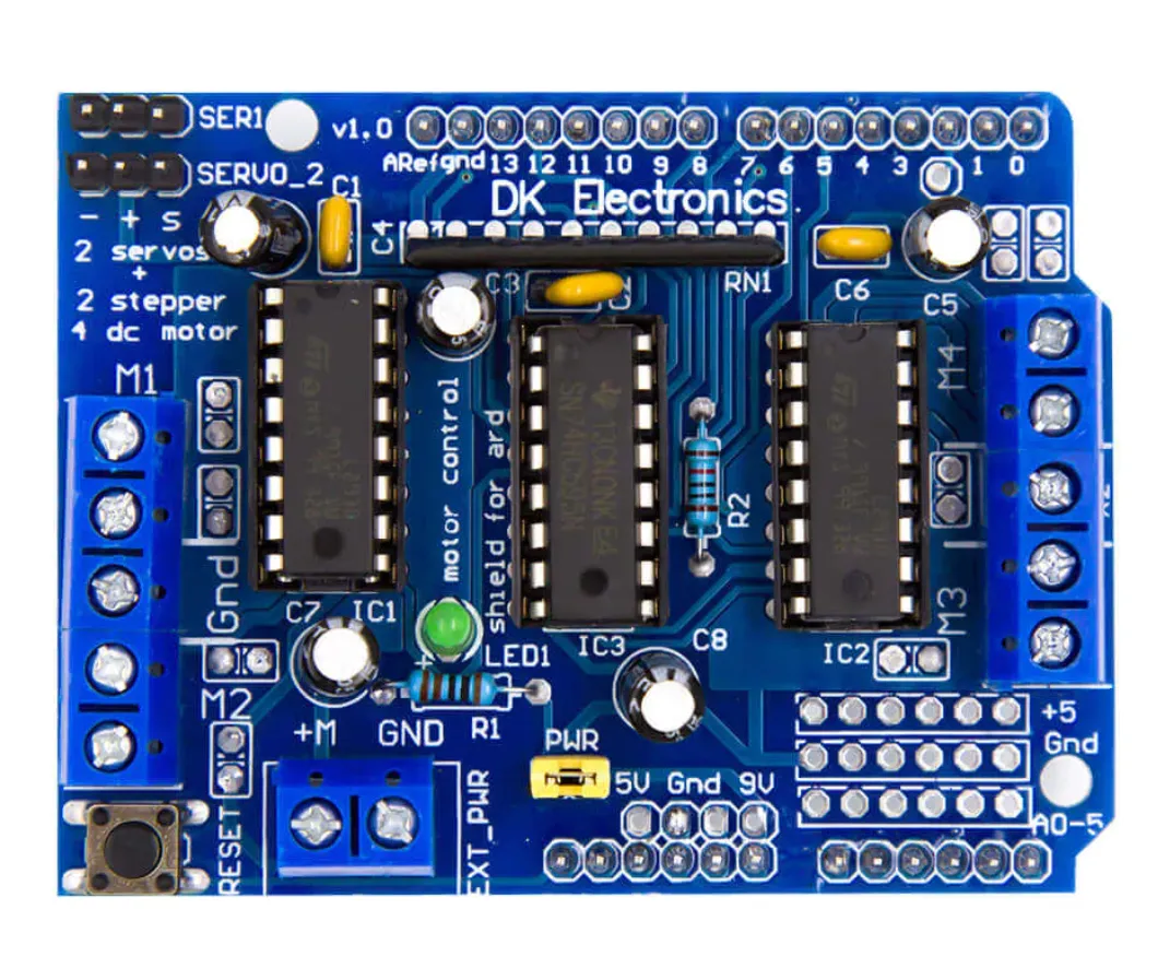 L293D driver motor shield for Arduino