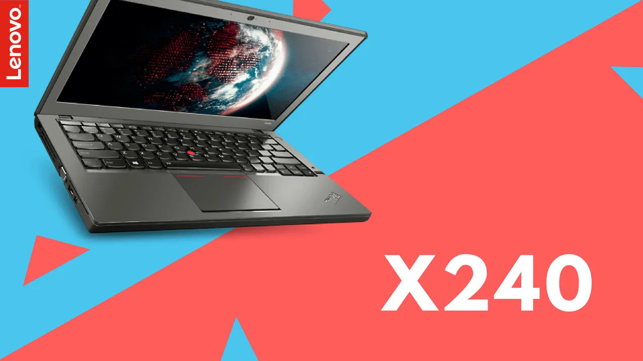 Lenovo ThinkPad X240 12.5'' HD (720p) Ultrabook |  Intel® Core™i5-4300U (4th Gen) , 8GB RAM, 128GB SSD, Intel HD Graphics 4400, Windows 10 Pro, Grade A | 1 Year Warranty